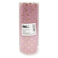 25 Muffin Backformen rosa gold (metallic) Sterne Durchmesser 6,1 cm / goldene Muffins Muffinbackform Muffinform Form Backförmchen Cupcake Formen Förmchen Papier Cupcakeformen