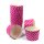 Muffin Backformen 50 Stück, klein Durchmesser 5 cm, pink weisse Punkten