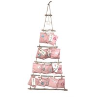 DIY Adventskalender Weihnachtsbaum rosa Papiertüten,...