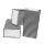 12 Papiertüten mit Boden, schwarz matt weiße Streifen, 12x7x24cm / Blockbodenbeutel Tüte Papierbeutel Papiertüte Geschenktüte Geschenkbeutel Gastgeschenk Hochzeit Falttasche