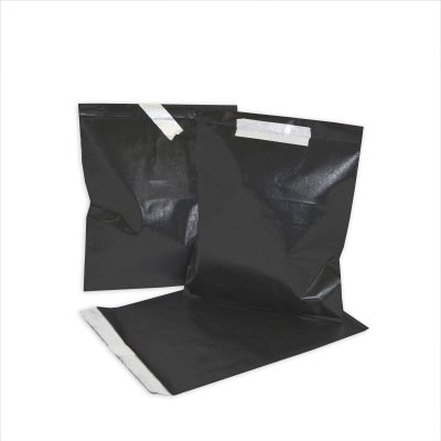 25 Papiertüten schwarz, 13 x 16,5 cm, 45 Gramm Papier, flach / Candy Bar, Hochzeit, Kindergeburtstag, Papiertütchen, Candybag, Tüten, Mitgebseltüten