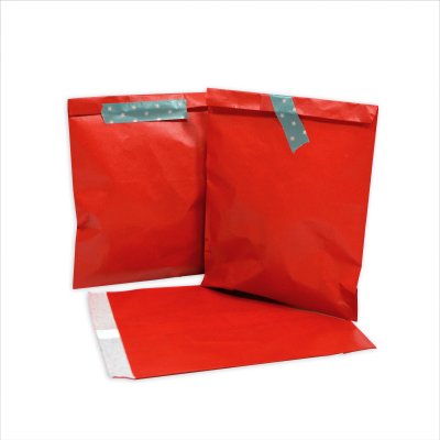 25 Papiertüten rot, 13 x 16,5 cm, 45 Gramm Papier, flach / Candy Bar, Hochzeit, Kindergeburtstag, Papiertütchen, Candybag, Tüten, Mitgebseltüten
