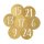 24 Adventskalenderzahlen gold (3 cm)