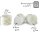 25 Muffin Backformen, weiß mit gold Schleife, Durchmesser 6,1 cm / Muffinbackform, Muffinform, Backformen, Backförmchen, Cupcake Formen, Muffin Förmchen Papier