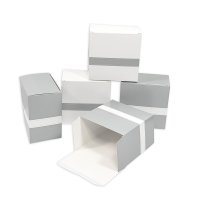 Frau WUNDERVoll® 12 Schachteln grau,12x12 x7 cm...