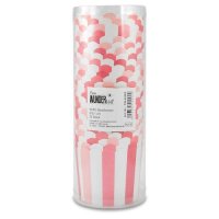 50 Muffin Backformen weiß rosa pink Streifen, Durchmesser 6,1 cm / Muffins Muffinbackform Muffinform Form Backförmchen Cupcake Formen Förmchen Papier Cupcakeformen
