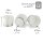50 Muffin Backformen weiß silber (metallic) Punkte Konfetti, Durchmesser 5 cm / Muffins Muffinbackform Muffinform Form Backförmchen Cupcake Formen Förmchen Papier Cupcakeformen