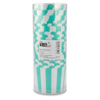 25 Muffin Backformen türkis mint, weiße Streifen, Durchmesser 6,1 cm / Muffins Muffinbackform Muffinform Form Backförmchen Cupcake Formen Förmchen Papier Cupcakeformen