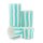 25 Muffin Backformen türkis mint, weiße Streifen, Durchmesser 6,1 cm / Muffins Muffinbackform Muffinform Form Backförmchen Cupcake Formen Förmchen Papier Cupcakeformen