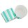 25 Muffin Backformen türkis mint, weiße Streifen, Durchmesser 6,1 cm / Muffins Muffinbackform Muffinform Form Backförmchen Cupcake Formen Förmchen Papier Cupcakeformen