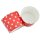 50 Muffin Backformen rot, weiße Sterne, Durchmesser 6,1 cm / Muffins Muffinbackform Muffinform Form Backförmchen Cupcake Formen Förmchen Papier Cupcakeformen