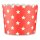 100 Muffin Backformen rot, weiße Sterne, Durchmesser 6,1 cm / Muffins Muffinbackform Muffinform Form Backförmchen Cupcake Formen Förmchen Papier Cupcakeformen
