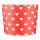 25 Muffin Backformen rot, weiße Herzen, Durchmesser 6,1 cm / Muffins Muffinbackform Muffinform Form Backförmchen Cupcake Formen Förmchen Papier Cupcakeformen