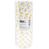 100 Muffin Backformen weiß gold (metallic) Sterne...