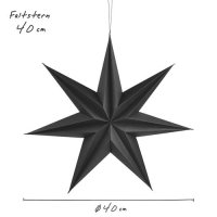 Premium Faltsterne matt schwarz mit Magnetverschluss 1...