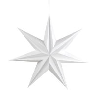 Premium Faltsterne matt weiß mit Magnetverschluss 3...