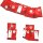 DIY Adventskalender zum Befüllen Bescherung, Papiertüten rot 13x16,5cm, Ziffern rosa rot / Weihnachten Aufkleber Advent Kalender Kinder