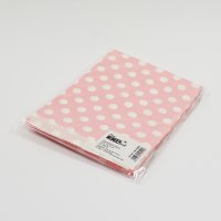 25 PAPIERTÜTEN ROSA, PUNKTE 13 x 16,5 cm, 45 Gramm Papier, flach / Candy Bar, Hochzeit, Kindergeburtstag, Papiertütchen, Candybag