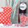 25 PAPIERTÜTEN ROT, PUNKTE 13 x 16,5 cm, 45 Gramm Papier, flach / Candy Bar, Hochzeit, Kindergeburtstag, Papiertütchen, Candybag, Tüten, Mitgebseltüten