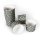 50 MUFFIN BACKFORMEN GRAU, WEISSE STERNE Durchmesser 6,1 cm / Muffinbackform, Muffinform, Backformen, Backförmchen, Cupcake Formen, Muffin Förmchen Papier