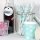 60 PAPPBECHER TÜRKIS, STERNE, 240 ml / Einwegbecher, Trinkbecher, Papierbecher, Einweggeschirr, Geschirr, Hochzeit, Kindergeburtstag, Partygeschirr