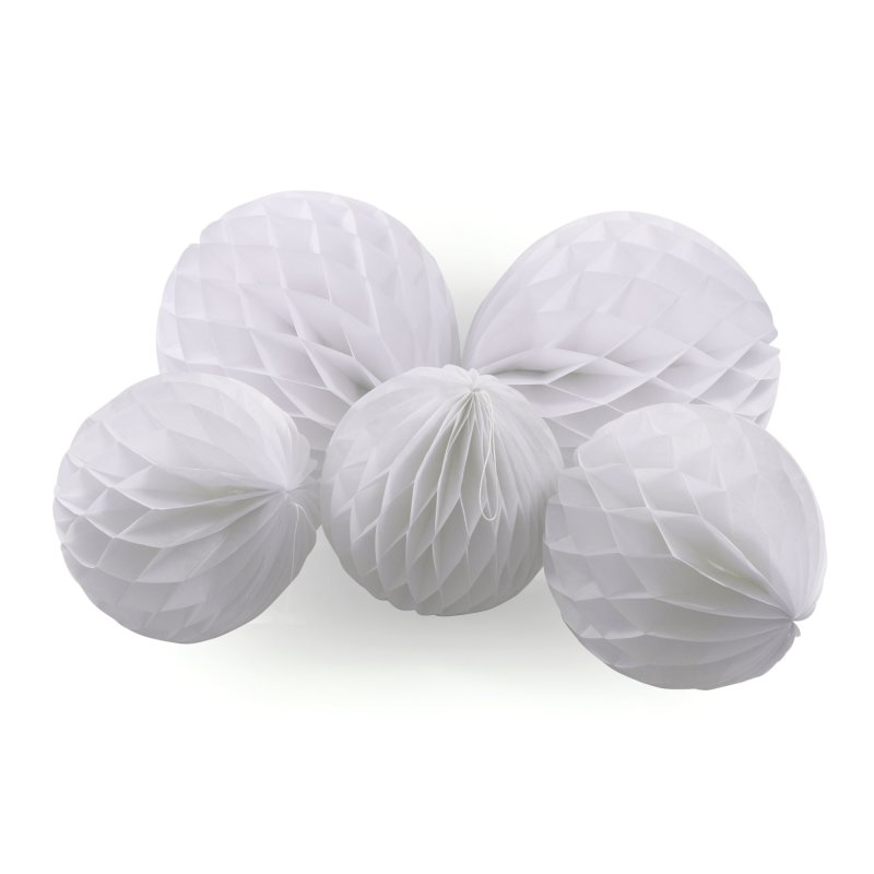 6 Stück Wabenkugeln Aus Seidenpapier – Herbst-Deko Für Thanksgiving & Partys In 20 Cm & 30 Cm