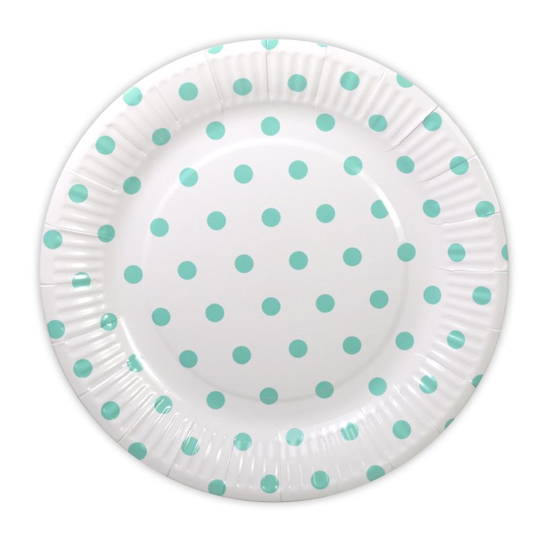 PAW Pappteller 23cm 8 Stück - Biologisch Abbaubar Partygeschirr