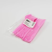 Frau WUNDERVoll® 120TEILIGES EINWEGBESTECK ROSA, (60x Gabel + 60x Messer) / Einwegbesteck, Kunststoffbesteck, Messer, Gabel, Einwegbesteck, Besteck, Hochzeit, Kindergeburtstag, Partybesteck