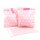 100 PAPIERTÜTEN 4x25 Stück rosa Sterne, taupe Sterne, rosa Punkte, taupe Punkte 13x16,5cm, 45Gramm Papier, flach / Hochzeit, Papiertütchen, Mitgebseltüten