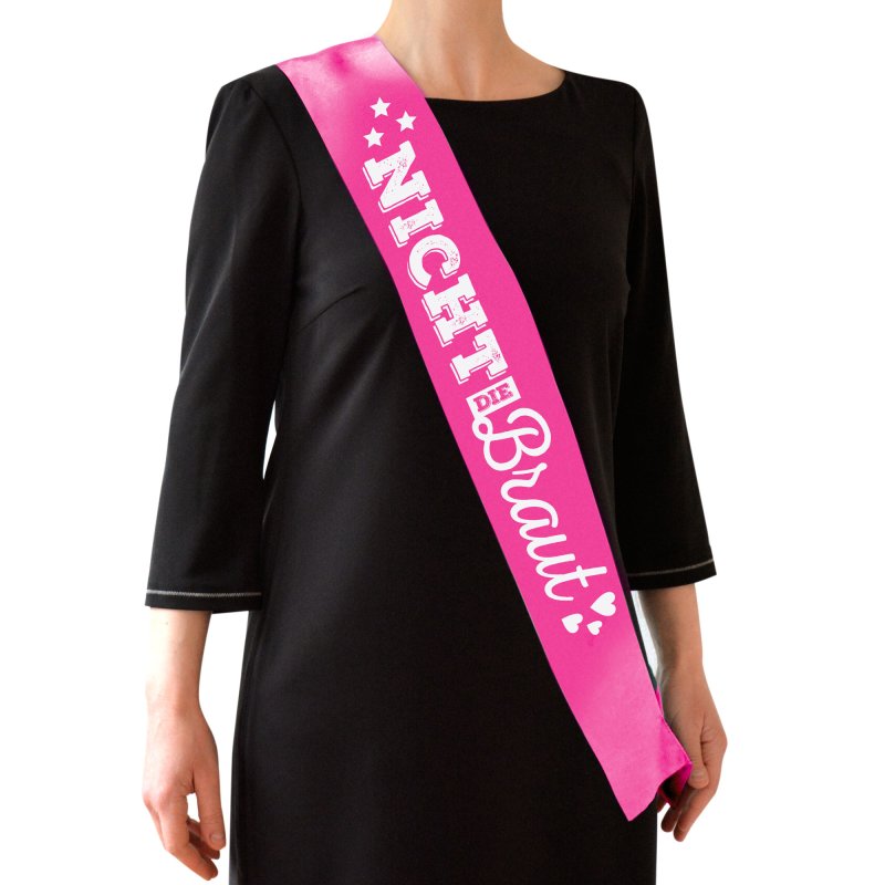 Braut & Bräutigam Schärpen-Set – Satin Mit Glitzer-Buchstaben Für Junggesellenabschiede & Hochzeitsfeiern