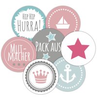 48 AUFKLEBER FRAU WUNDERVOLL, PASTELL, Durchmesser 4 cm / Sticker, Hochzeit, Sticker Hochzeit, Gastgeschenk