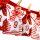 Adventskalender zum Befüllen - Stoff, rot weiß/Weihnachtskalender,Zahlen,Beutel,Sack,Säcke,Säckchen,Stoffbeutel,Baumwolle,Baumwollsäckchen,Geschenkbeutel,Bastelset