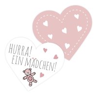 100 KONFETTI HERZEN BABY SHOWER MÄDCHEN / Tischkonfetti,...