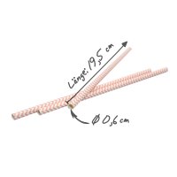 Frau WUNDERVoll® PAPIERSTROHHALME BLAU, STREIFEN /...