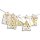 DIY Adventskalender zum Befüllen Schneeflöckchen Baumwollbeutel creme,goldene Stern,Ziffern gold/Weihnachtskalender,Beutel,Sack,Säckchen,Stoffbeutel,Baumwolle,Geschenkbeutel,Bastelset
