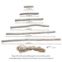 Frau WUNDERVoll® DIY Weihnachtsbaum Holz Leiterbaum zum Zusammenbauen Höhe ca. 110 cm / Adventskalender Weihnachten Advent Deko Tannenbaum