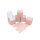 12 Faltschachteln rosa, weiße Sterne 7x7x7 cm (gefaltet), 300 Gramm Papier / Würfelbox, Kissenverpackungen, Pillow box, Faltverpackung, Geschenkverpackung, Gastgeschenk, Hochzeit