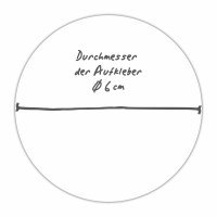24 Adventskalenderzahlen XL Aufkleber silber, Durchmesser 6 cm / Sticker, Weihnachten, Adventskalender, DIY Kalender