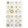 48 Adventskalenderzahlen AUFKLEBER für 2 Kalender weiß,gold, Durchmesser 4 cm (Angebot) / Sticker, Weihnachten, Adventskalender, DIY Kalender